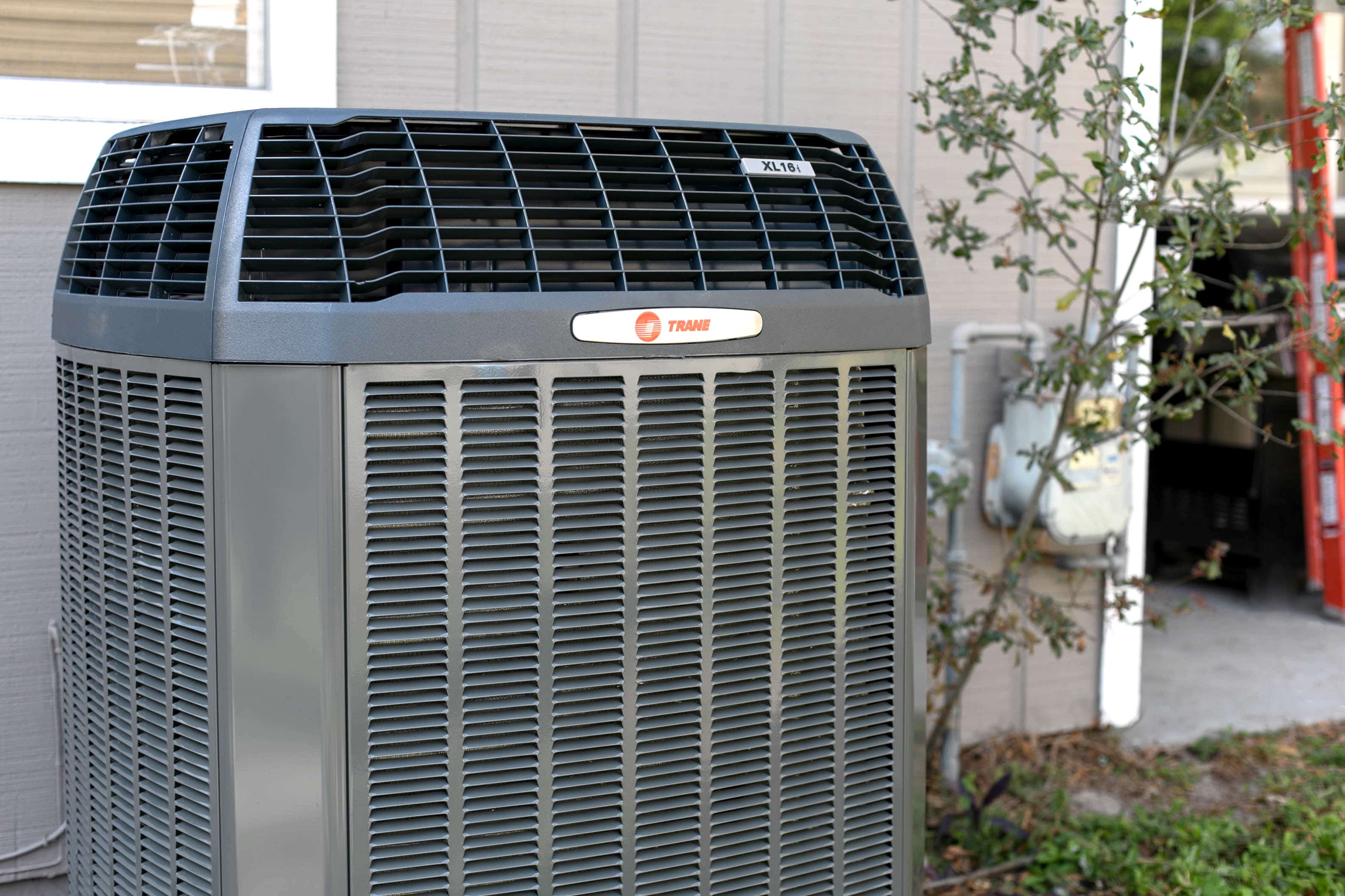 air conditioners - a picture of the outside air conditioning unit.